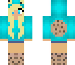 blonde cookie monster girl