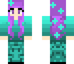 blue and purple khaki girl