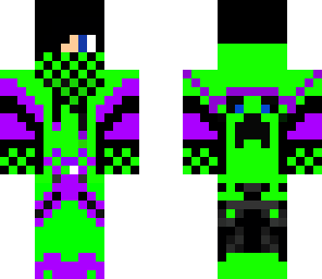 green hoodie and purole