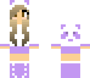 purple panda girl