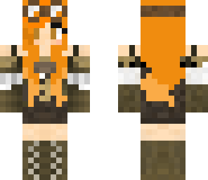 orange steampunk girl