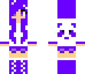 purple panda girl