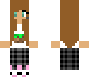gamer girl brown hair