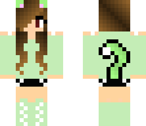 minty cat girl