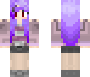 purple hair girl