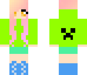 girl with creeper hoodie