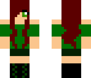 green girl with red hair