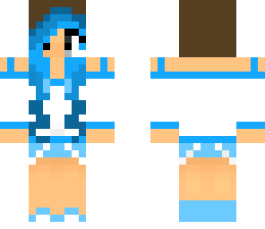 blue aqua girl