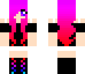 pink and black girl