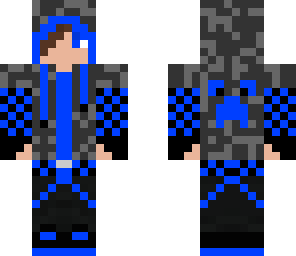 blue hoodie