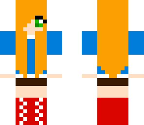 girl with blue shirt
