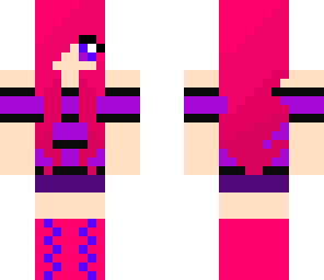 pink and purple girl