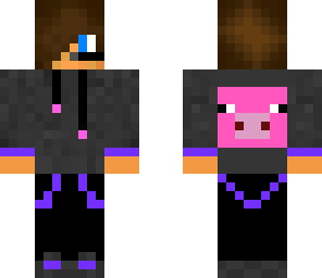 epic boy with pig on the back