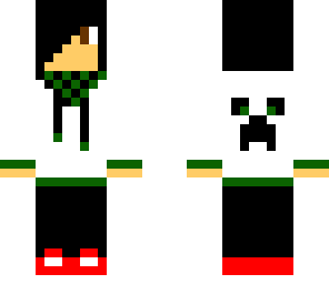 emo boy with creeper hoodie