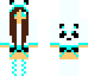 blue panda girl