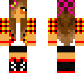 red plaid girl