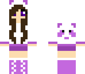 purple panda girl