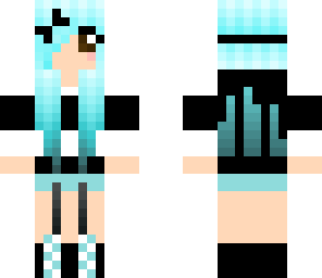 pretty blue dj girl
