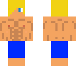 musculose boy and go to the beach