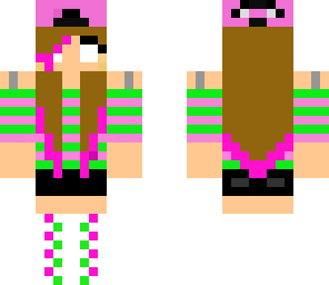 cool teenage herobrine girl