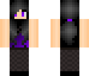 contrast girl purple