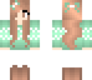 green winter girl