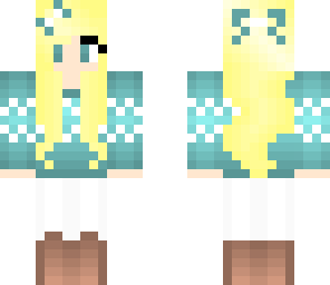 blonde blue winter girl