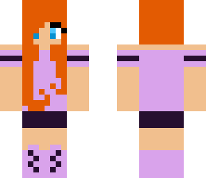 ginger purple girl