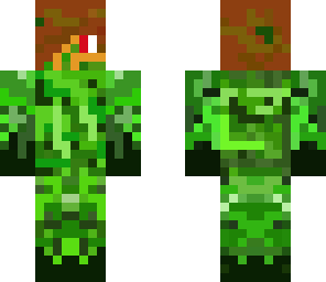 cute boy creeper grass monster
