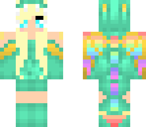 rainbow dragon girl