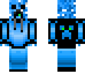 ttchubblecraft gogo skin blue creeper