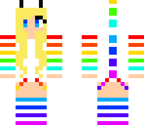rainbow dino girl