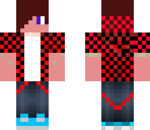 red plaid shirt