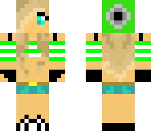 cute green belly shirt girl