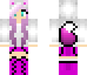 edited purple wolf girl