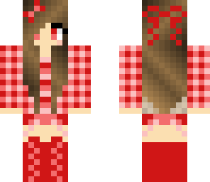 red plaid girl