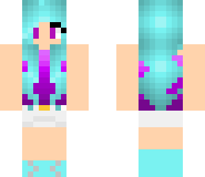 teal hair girl