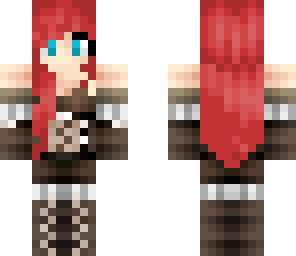 edit of redhead steampunk