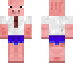 blue underpants pig