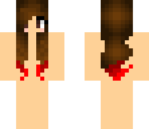 brunette with red base