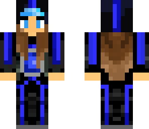 techno blue girl