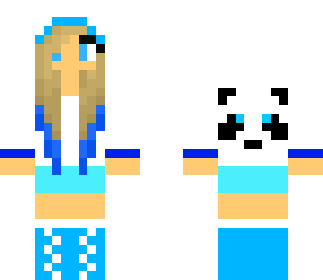 blue panda girl edit x2