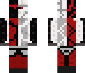 dark white and red armored guy
