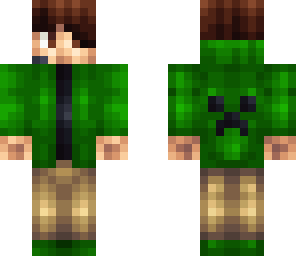 green hoodie