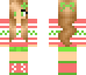 candy cane sweater girl