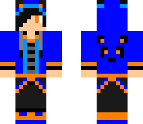 orange-blue panda boy