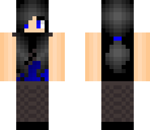 contrast girl blue