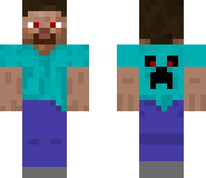 steve with creeper pic