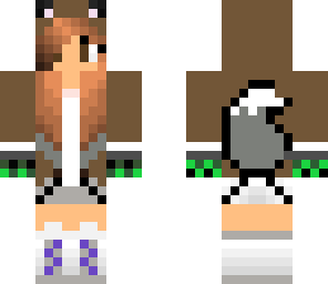 wolf girl with gloves