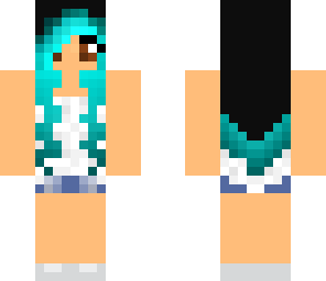 bluehair girl